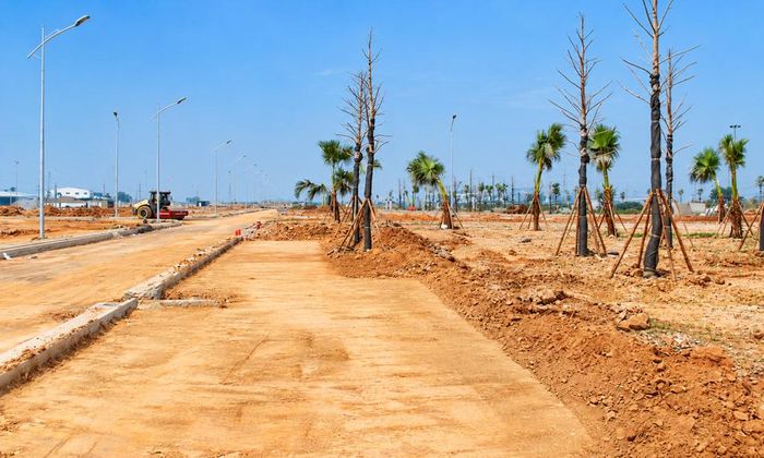 Khu tái định cư Đông Cứu 1 đang tích cực được đơn vị thi công triển khai. Ảnh: Thanh Thương