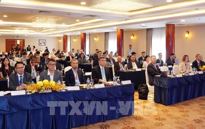Đại biểu tham dự Hội nghị quốc tế - Phiên họp Thường niên lần thứ 18 APRSCP: Kết nối Khoa học và Công nghệ. Ảnh: Trung Tuyến - TTXVN