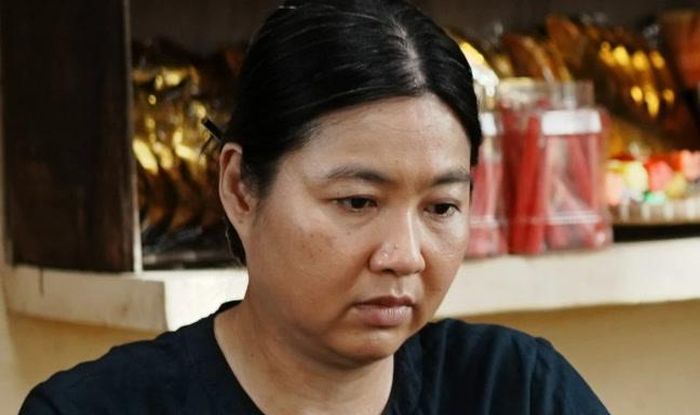 Lê Khánh trong tạo hình nhân vật bà Tánh của Ma Xó.