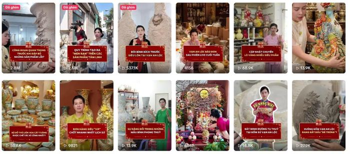 Nhiều cơ sở kinh doanh ở làng nghề Bát Tràng đã xây dựng thương hiệu riêng trên các kênh bán hàng trực tuyến