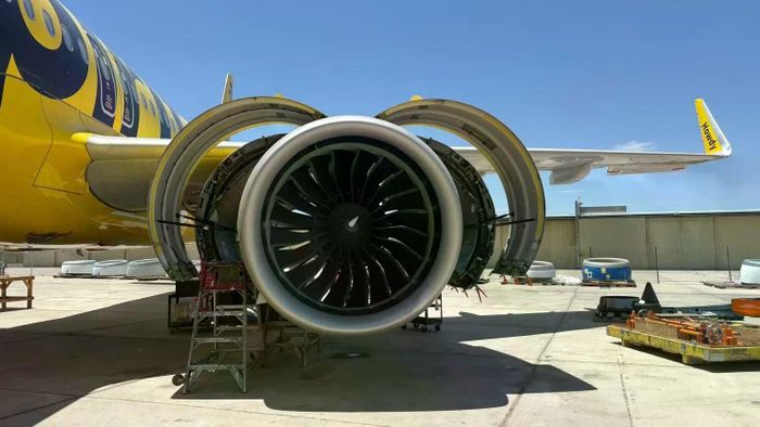 Động cơ Pratt & Whitney được lắp trên máy bay Airbus của hãng hàng không Spirit Airlines