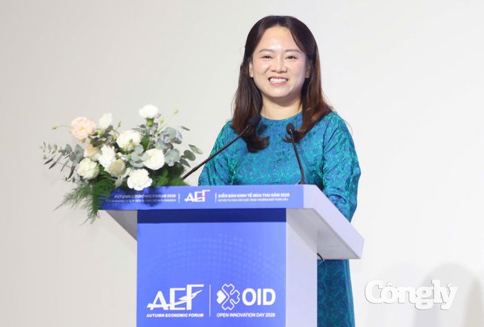 Bà Bùi Thanh Hằng - Giám đốc Trung tâm Đổi mới sáng tạo mở SoiHub phát biểu.