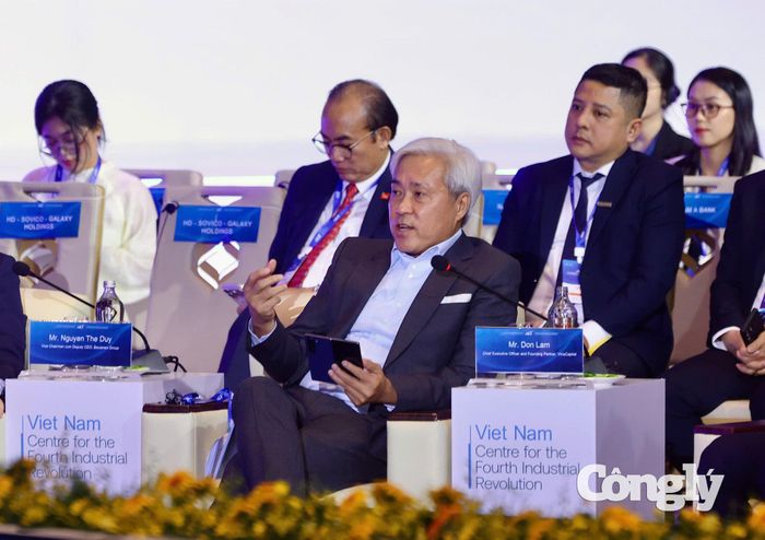 Ông Don Lâm - Giám đốc và Cổ đông sáng lập VinaCapital phát biểu.