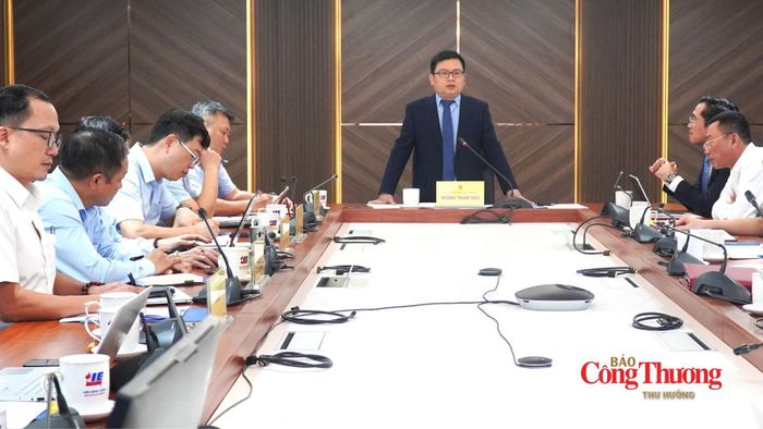 Thứ trưởng Trương Thanh Hoài phát biểu kết luận buổi làm việc.