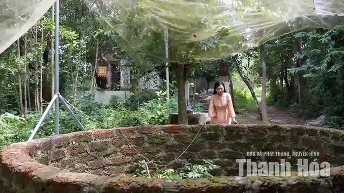 Giếng Tiên hay còn có tên gọi khác là giếng mắt rồng ngay phía sau đền.