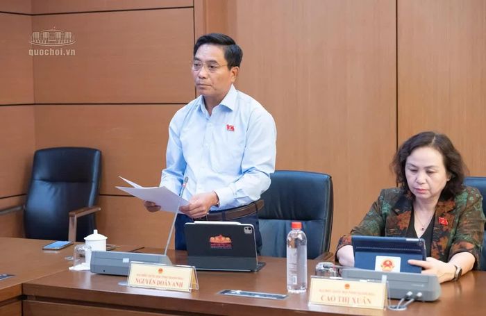 Phó Chủ tịch Quốc hội Nguyễn Doãn Anh phát biểu thảo luận. Ảnh: Cổng TTĐT Quốc hội