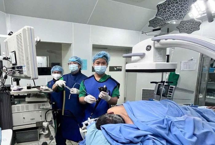 Bệnh nhân có tiền sử nhiều lần nhập viện do viêm đường mật tái phát. Ảnh: Bệnh viện Việt - Hàn Đà Nẵng