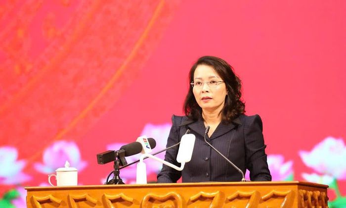  Đồng chí Nguyễn Thị Hương phát biểu chỉ đạo tại Hội nghị. 