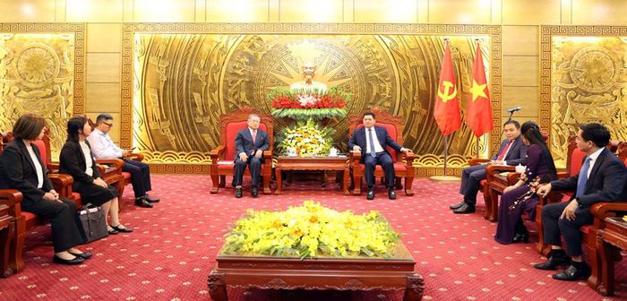 Quang cảnh buổi tiếp.