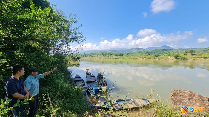 Bến đò năm xưa nơi người dân thôn Sông Tranh đã không quản hiểm nguy, đưa bộ đội sang sông trong đêm đảm bảo an toàn. Ảnh: D.LỆ