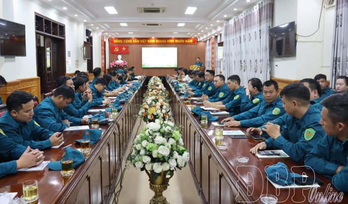 Đại biểu tham dự khai mạc huấn luyện Cụm tự vệ số 1 năm 2026.