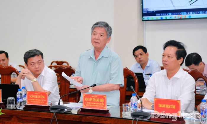 Đồng chí Ngô Chí Cường phát biểu tại buổi tiếp công dân.