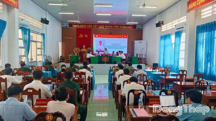 Diễn tập vận hành cơ chế - Hội nghị Ban Thường vụ Đảng ủy xã mở rộng triển khai công tác phòng cháy chữa cháy trên địa bàn xã Tam Nông.