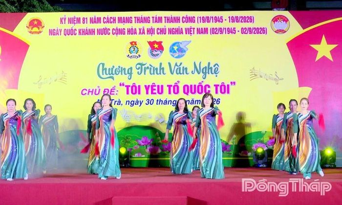 Phường Mỹ Trà tổ chức Chương trình văn nghệ.
