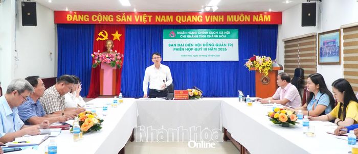 Đồng chí Nguyễn Thanh Hà phát biểu kết luận phiên họp.
