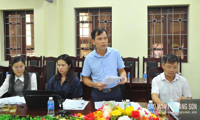 Đại diện Sở Nông nghiệp và Môi trường phát biểu tại buổi tọa đàm