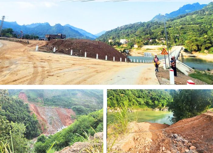 Người dân thôn Khe Trầu, xã Mỏ Vàng rất bức xúc với tình trạng đổ thải ven suối Ngòi Thia và các khu đồng ruộng.