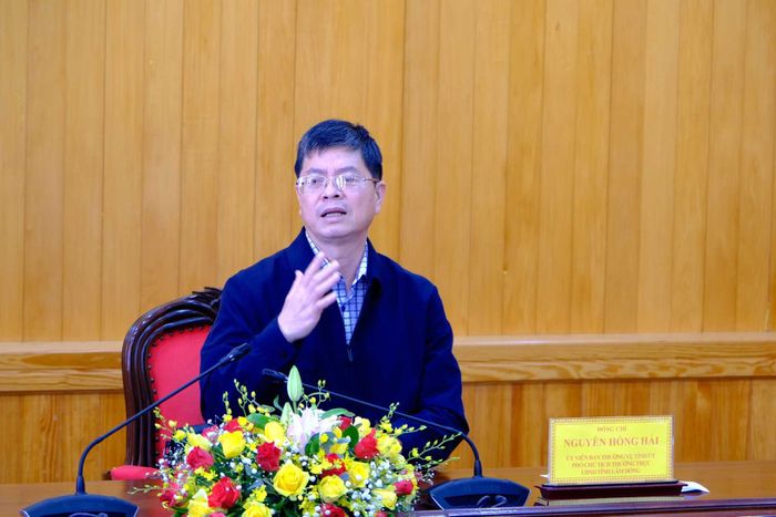 Đồng chí Nguyễn Hồng Hải, Ủy viên Ban Thường vụ Tỉnh ủy, Phó Chủ tịch Thường trực UBND tỉnh yêu cầu các địa phương chủ động đề xuất chủ trương đầu tư đối với từng dự án