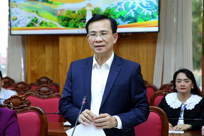 Đồng chí Hồ Văn Mười, Ủy viên Ban Chấp hành Trung ương Đảng, Phó Bí thư Tỉnh ủy, Chủ tịch UBND tỉnh đánh giá cao các đề xuất hợp tác của doanh nghiệp tỉnh Hà Nam với Lâm Đồng