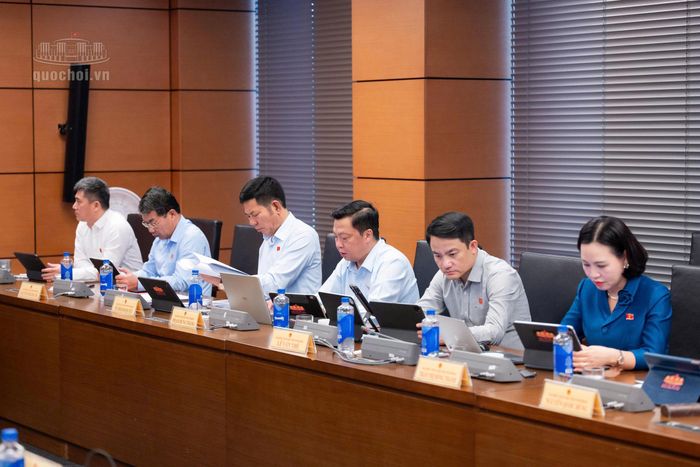 Các ĐBQH tỉnh dự phiên thảo luận Tổ.