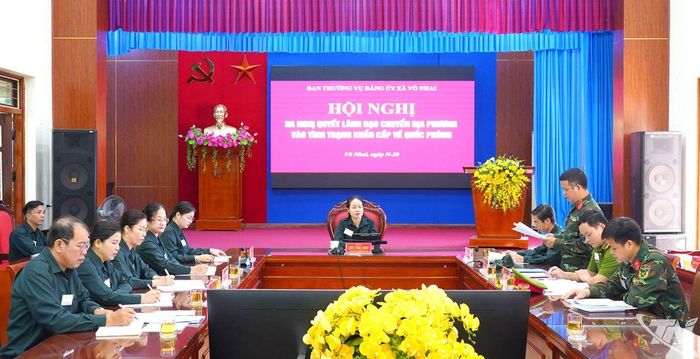 Diễn tập chuyển trạng thái tại xã Võ Nhai.