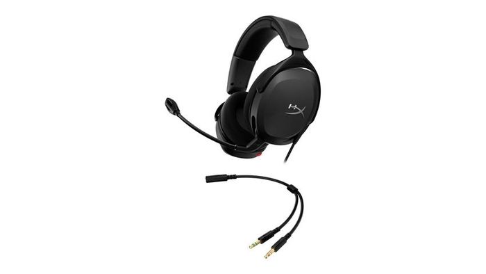 Tai nghe và cáp chia của Cloud Stinger 2 Core cần được cất tách lực kéo, tránh để đầu nối chịu sức căng khi mang đi. Ảnh: HyperX.