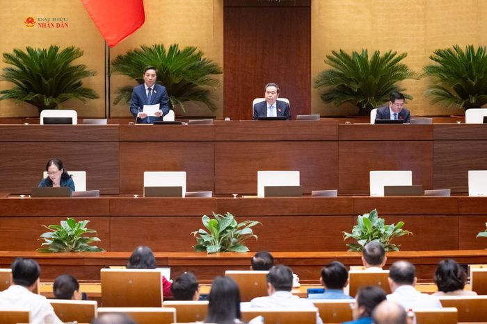 Phó Chủ tịch Quốc hội, Thượng tướng Nguyễn Doãn Anh điều hành nội dung phiên họp. Ảnh: Phạm Thắng