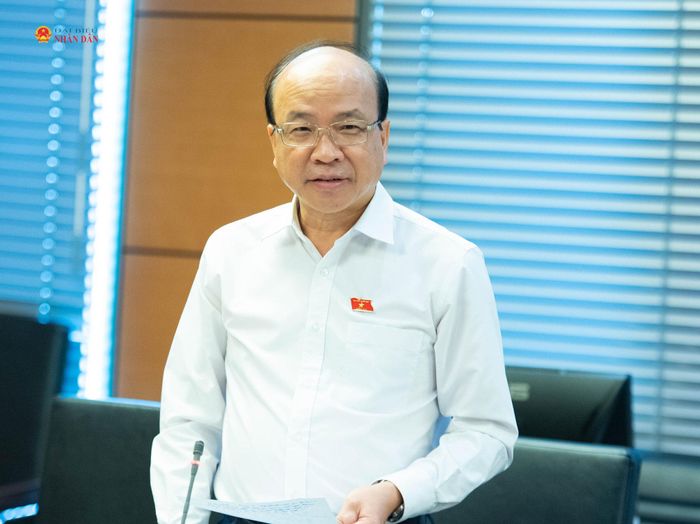 ĐBQH Phan Chí Hiếu (Cà Mau) phát biểu. Ảnh: Xuân Quý