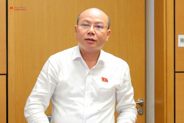 ĐBQH Hoàng Văn Nghĩa (Quảng Ngãi) phát biểu