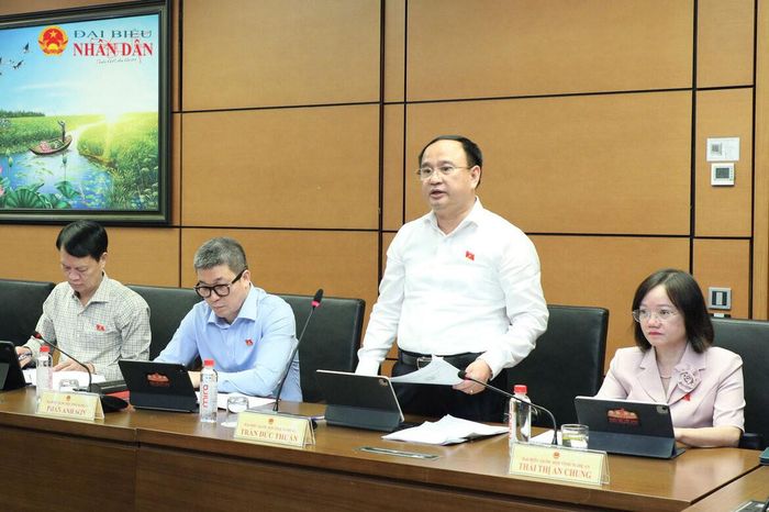 ĐBQH Trần Đức Thuận (Nghệ An) phát biểu.