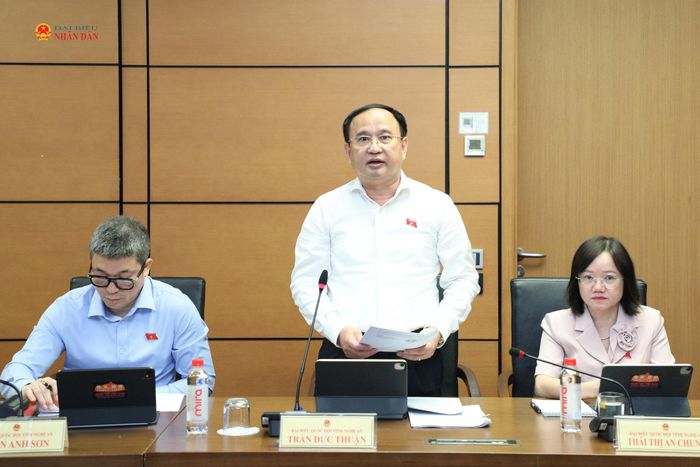 ĐBQH Trần Đức Thuận (Nghệ An) phát biểu.