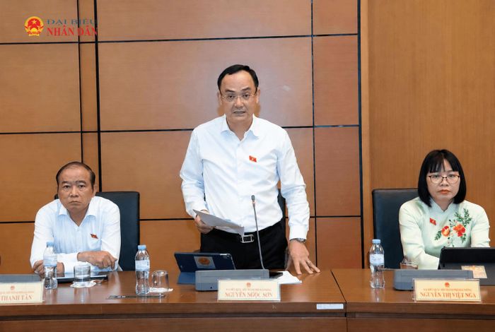 ĐBQH Nguyễn Ngọc Sơn (TP. Hải Phòng) phát biểu