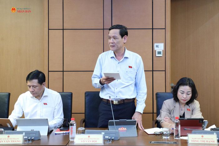 ĐBQH Võ Văn Hội (Vĩnh Long) phát biểu
