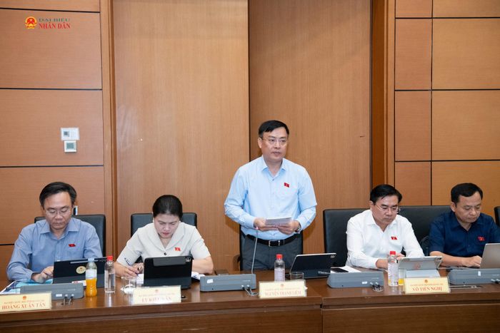 ĐBQH Nguyễn Thanh Liêm (Quảng Trị) phát biểu.