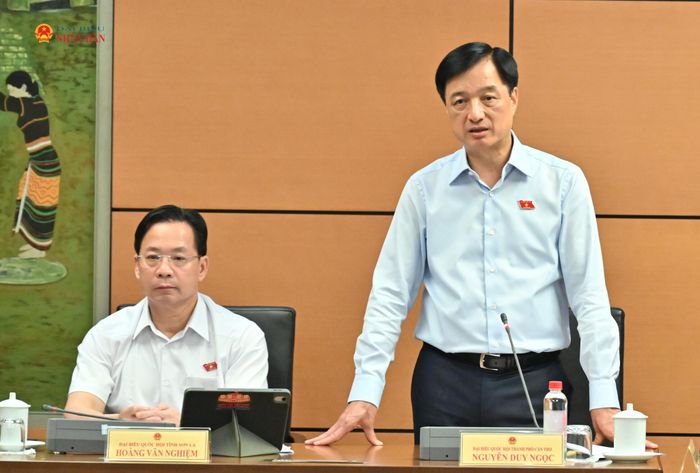 Trưởng Ban Tổ chức Trung ương Nguyễn Duy Ngọc phát biểu. Ảnh: Quang Khánh