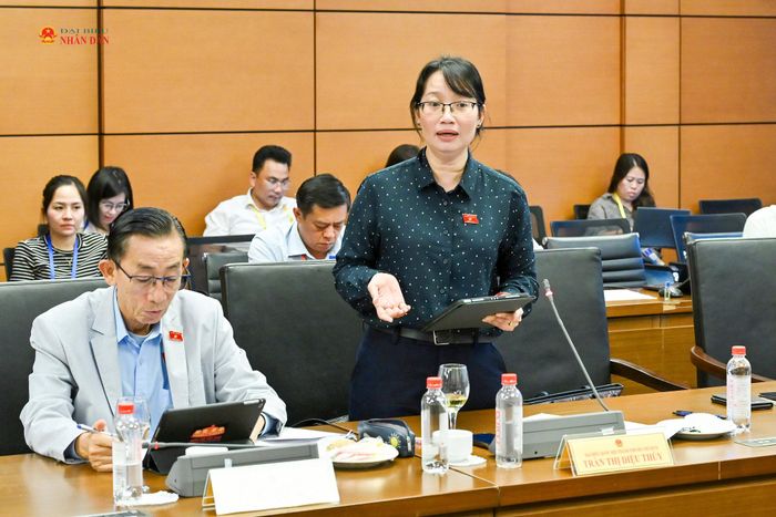 ĐBQH Trần Thị Diệu Thúy (TP. Hồ Chí Minh) phát biểu