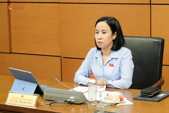ĐBQH Võ Ngọc Thanh Trúc (TP. Hồ Chí Minh) phát biểu