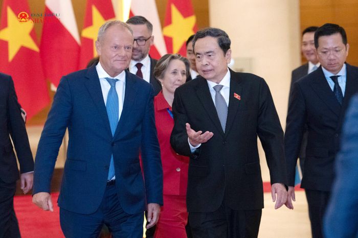 Chủ tịch Quốc hội Trần Thanh Mẫn và Thủ tướng Cộng hòa Ba Lan Donald Tusk