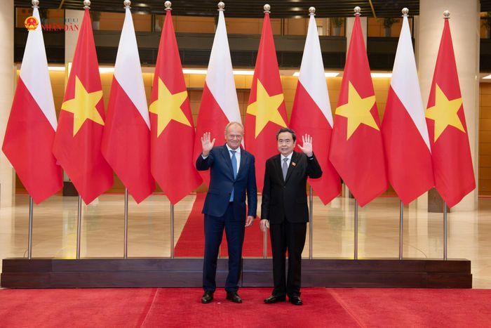 Chủ tịch Quốc hội Trần Thanh Mẫn và Thủ tướng Cộng hòa Ba Lan Donald Tusk