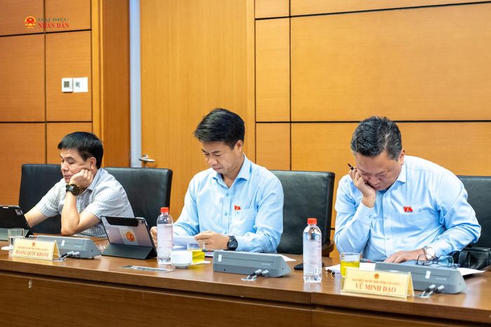 Các ĐBQH tại phiên thảo luận tổ