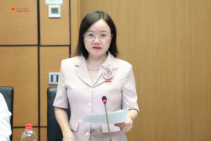 ĐBQH Thái Thị An Chung (Nghệ An) phát biểu