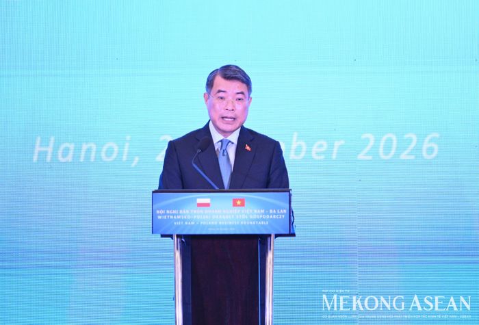 Thủ tướng Lê Minh Hưng phát biểu tại Hội nghị. Ảnh: Đỗ Thảo - Mekong ASEAN