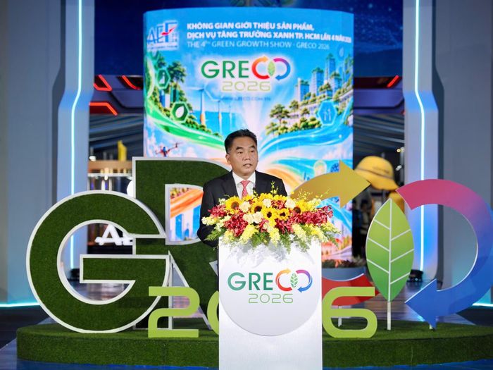 Đồng chí Nguyễn Lộc Hà, Phó Chủ tịch Thường trực UBND TP Hồ Chí Minh, phát biểu tại lễ khai mạc.