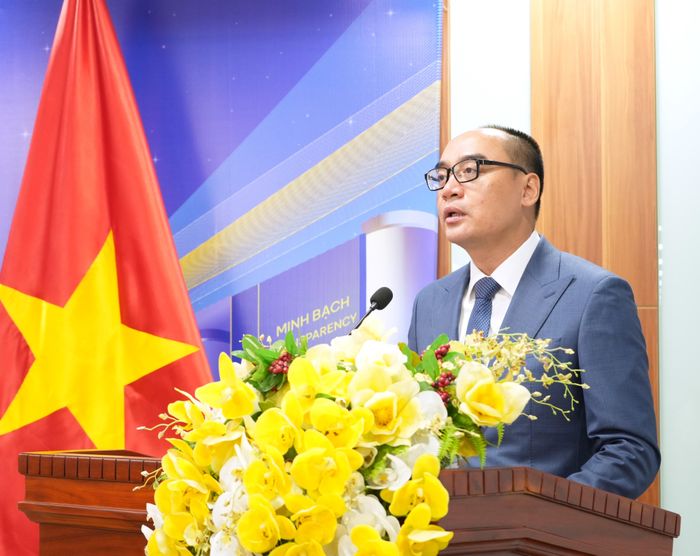 Phó Tổng Kiểm toán nhà nước Bùi Quốc Dũng nhấn mạnh, ứng dụng AI cần bảo đảm độ tin cậy, khả năng giải thích, truy xuất và an toàn dữ liệu. Ảnh: N.LY