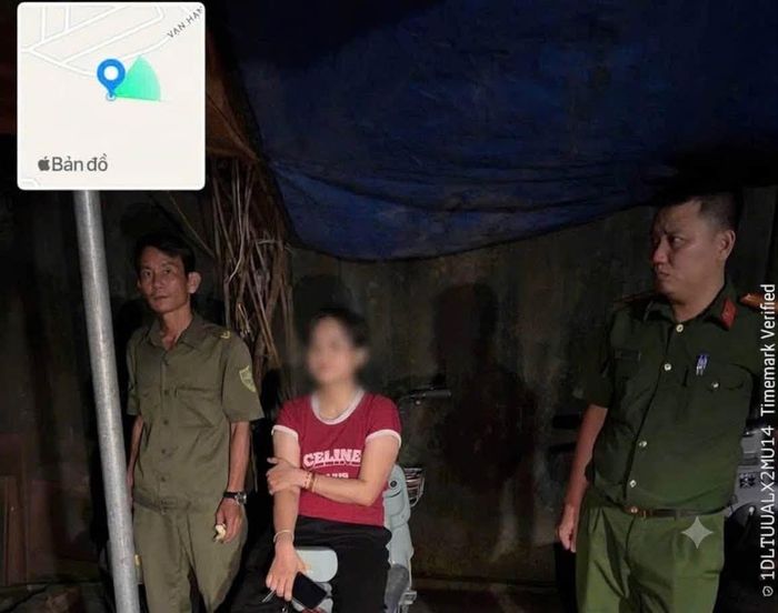Đến 21h40 đã tìm thấy nạn nhân. Ảnh: CA.
