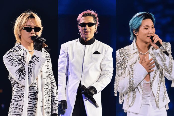 3 thành viên BIGBANG trong đêm diễn thứ 2 tại Hà Nội. Ảnh: Quỳnh Phương