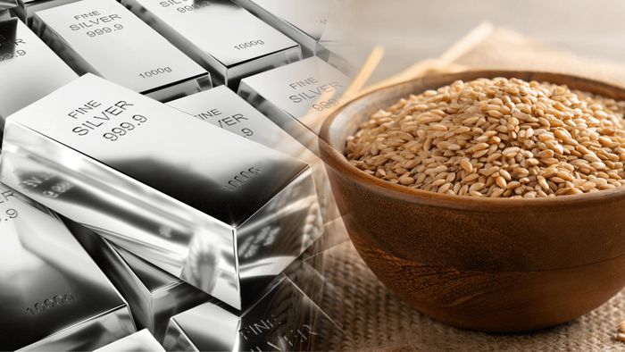 Tuần qua giá bạc và lúa mì cùng lao dốc. Ảnh: MXV