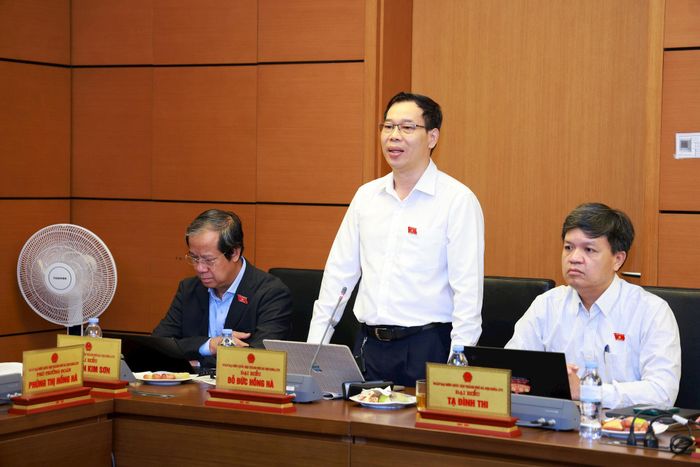 Đại biểu Đỗ Đức Hồng Hà phát biểu thảo luận. Ảnh: Văn Tuyến