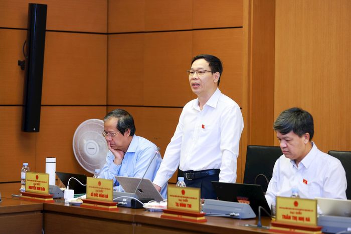 Đại biểu Quốc hội Đỗ Đức Hồng Hà phát biểu thảo luận. Ảnh: Văn Tuyến