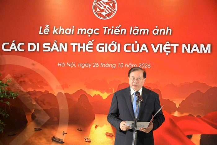 Thứ trưởng Bộ Văn hóa, Thể thao và Du lịch Tạ Quang Đông phát biểu khai mạc. Ảnh: Phạm Sỹ
